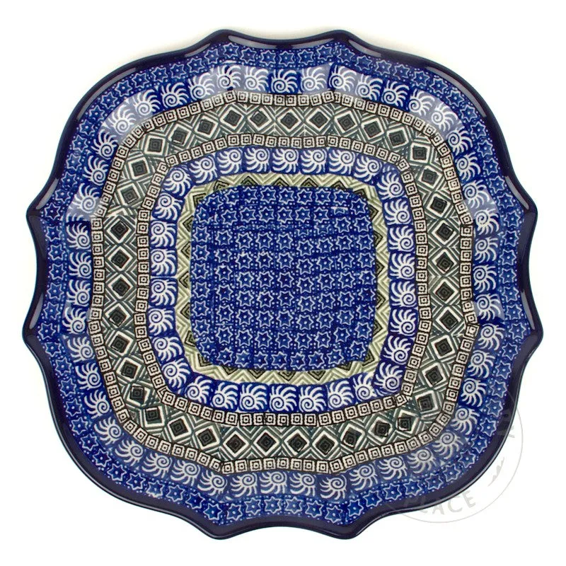 10.5" Decorative Dinner Plate - Polish Pottery