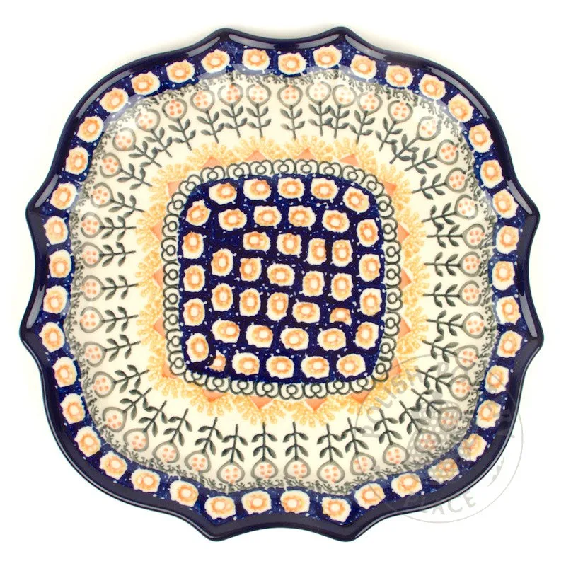 10.5" Decorative Dinner Plate - Polish Pottery