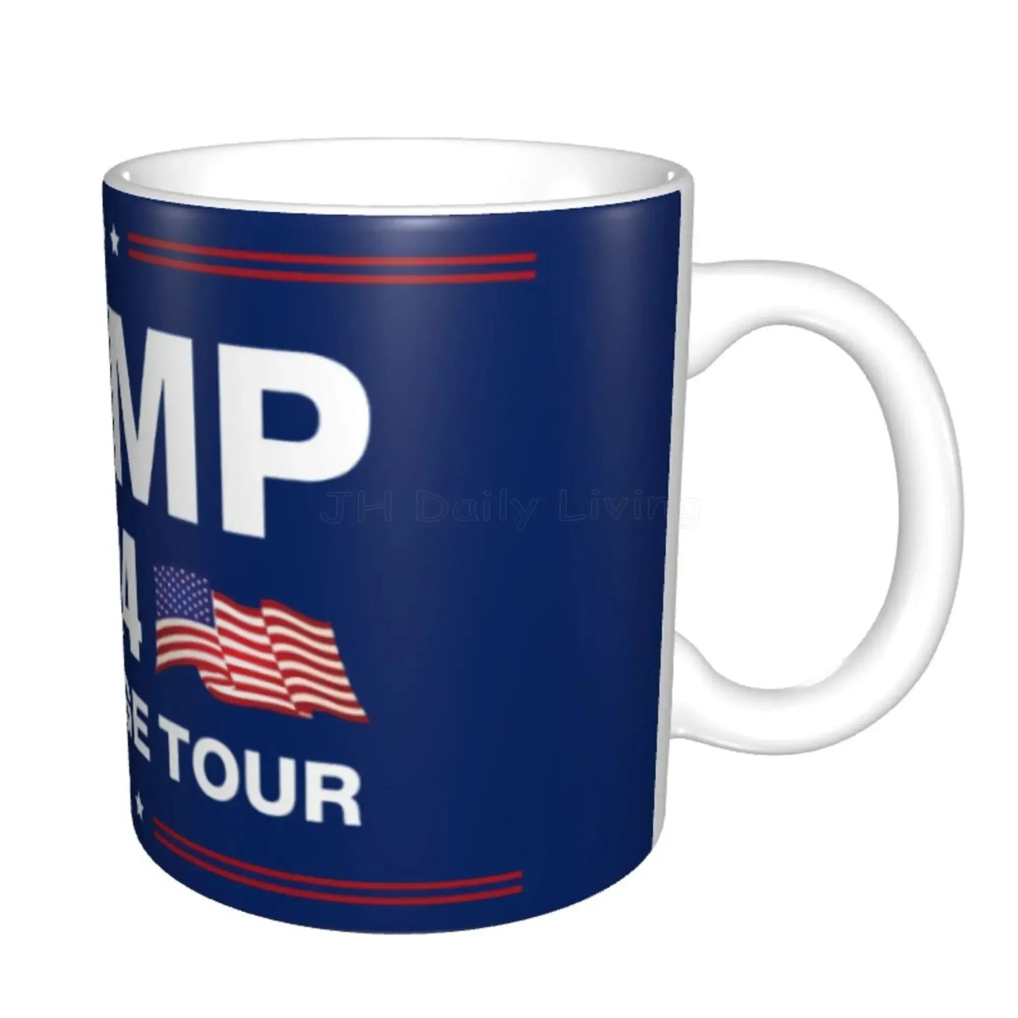 2024 Trump Save America Again Coffee Mug White Ceramic Cup 11 Oz Personalized Tea Milk Cup Creative Gift