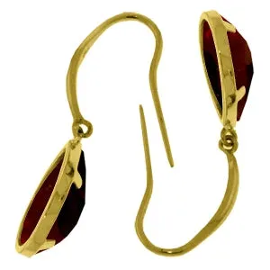 5 Carat 14K Solid Yellow Gold Unstoppable Garnet Earrings