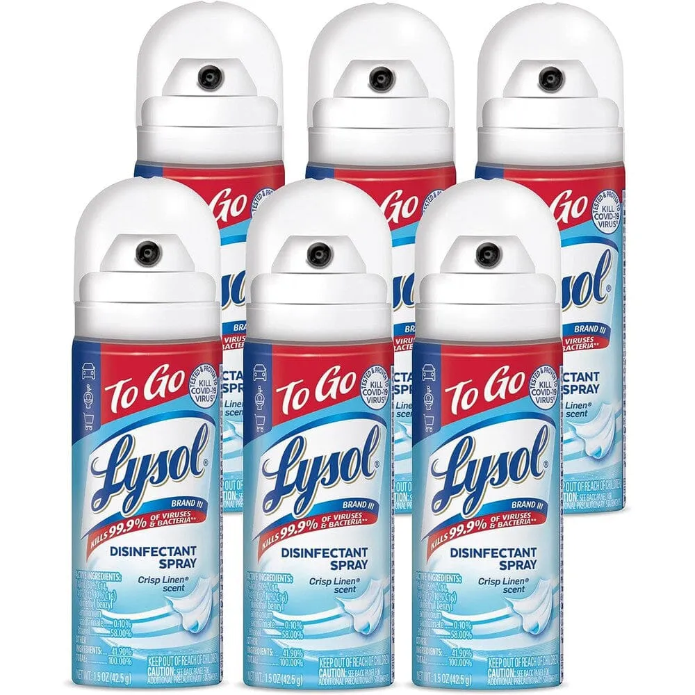 6-Pack: Lysol Disinfectant Spray 1.5 Oz