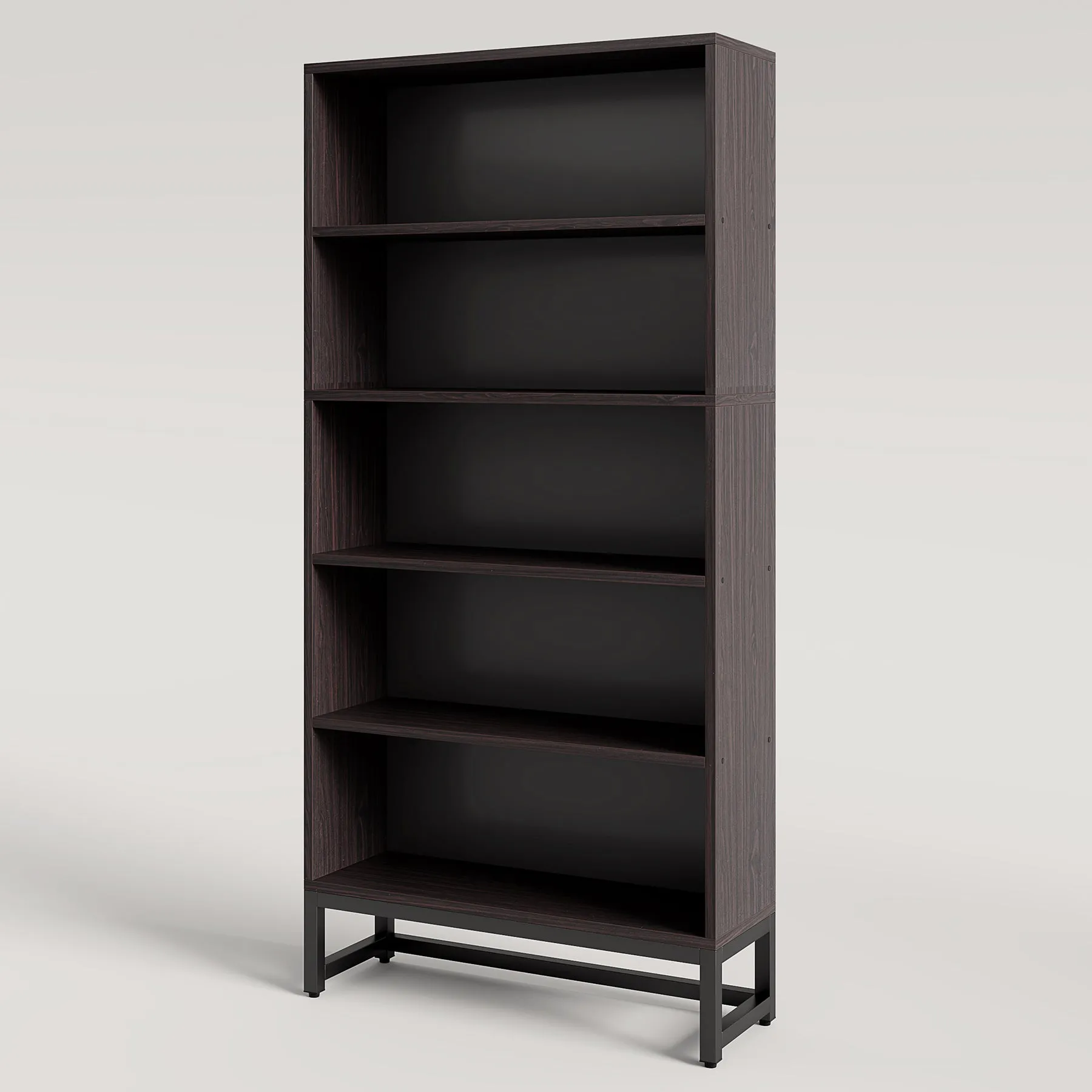 70.8" Bookcase, Large Bookshelf Organizer with 5-Tier Storage Shelves