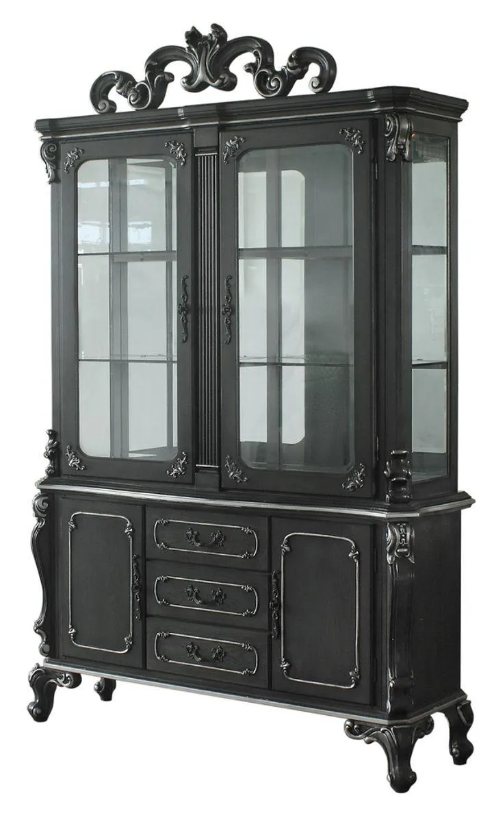 Acme Furniture Hutch and Buffet in Charcoal 68834