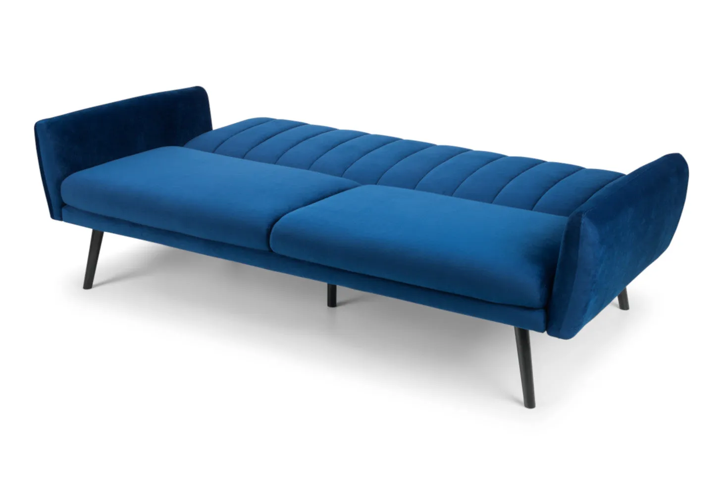 Afina Blue Velvet Sofabed by Julian Bowen