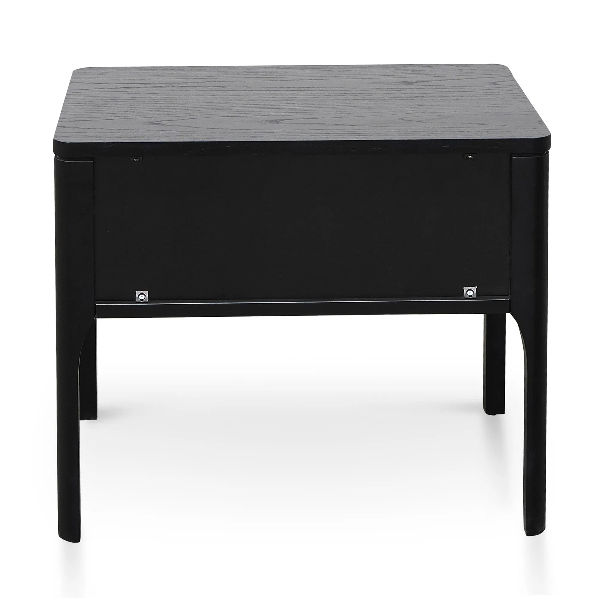 Allison Wooden Bedside Table - Black