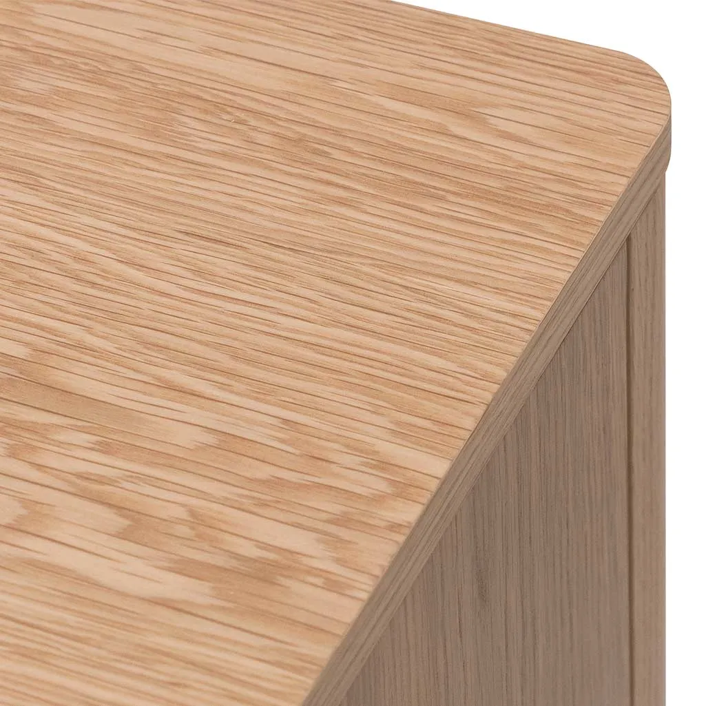 Allison Wooden Bedside Table - Natural