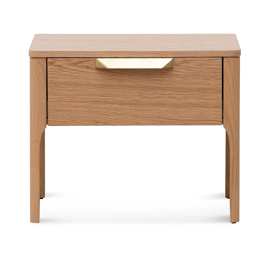 Allison Wooden Bedside Table - Natural