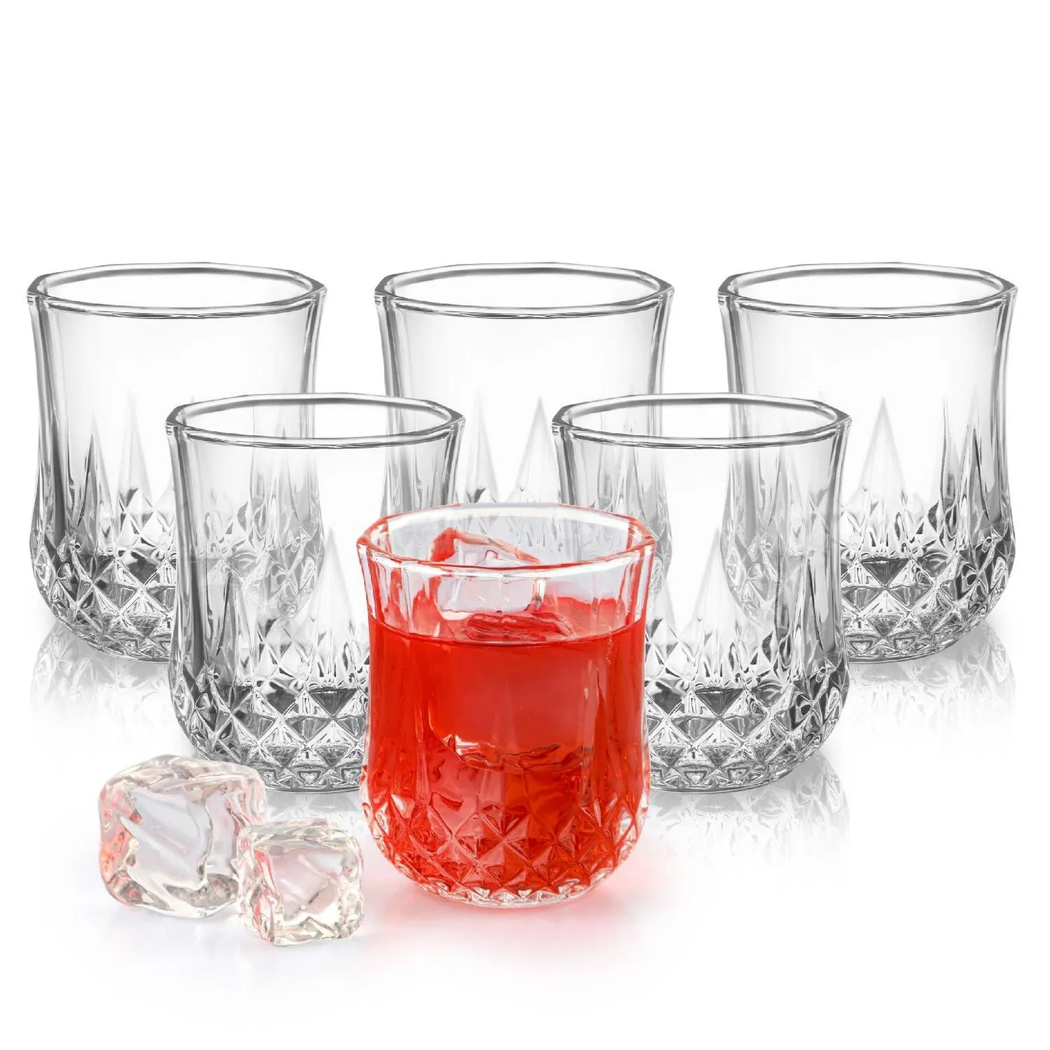 Amore Glass Tumblers, Set of 6