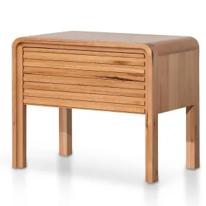 Amparo Single Drawer Bedside Table - Messmate