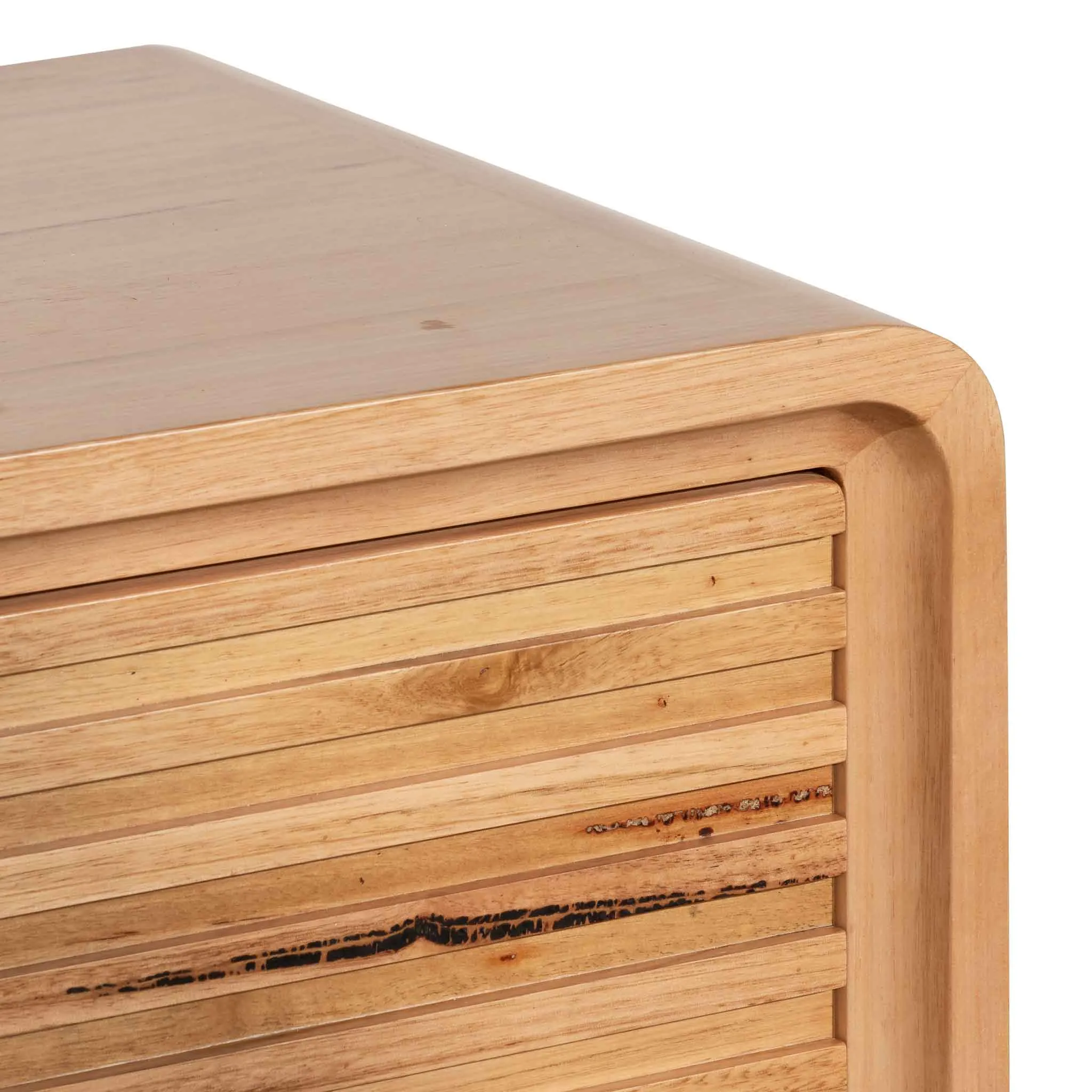 Amparo Single Drawer Bedside Table - Messmate