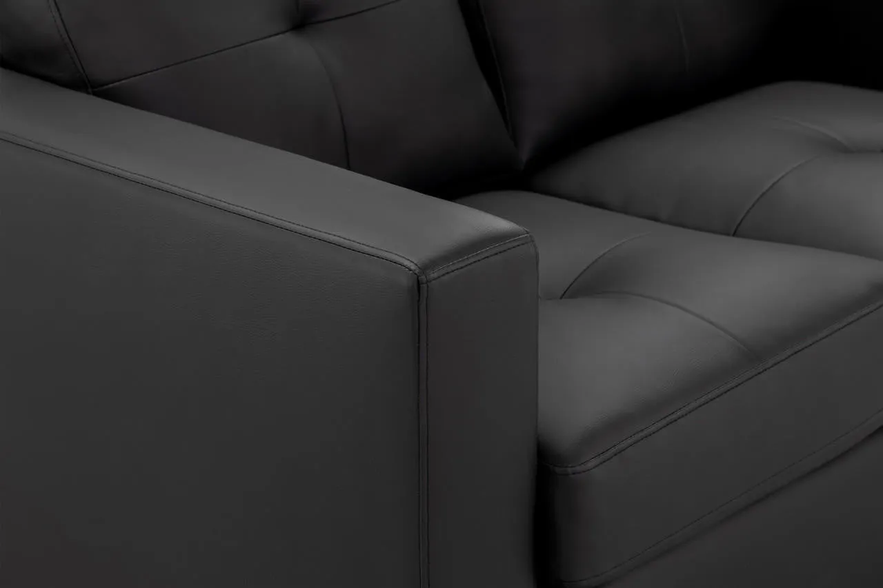 Archie  Sofa - Black 3 2 Set - 190 x 140 CM