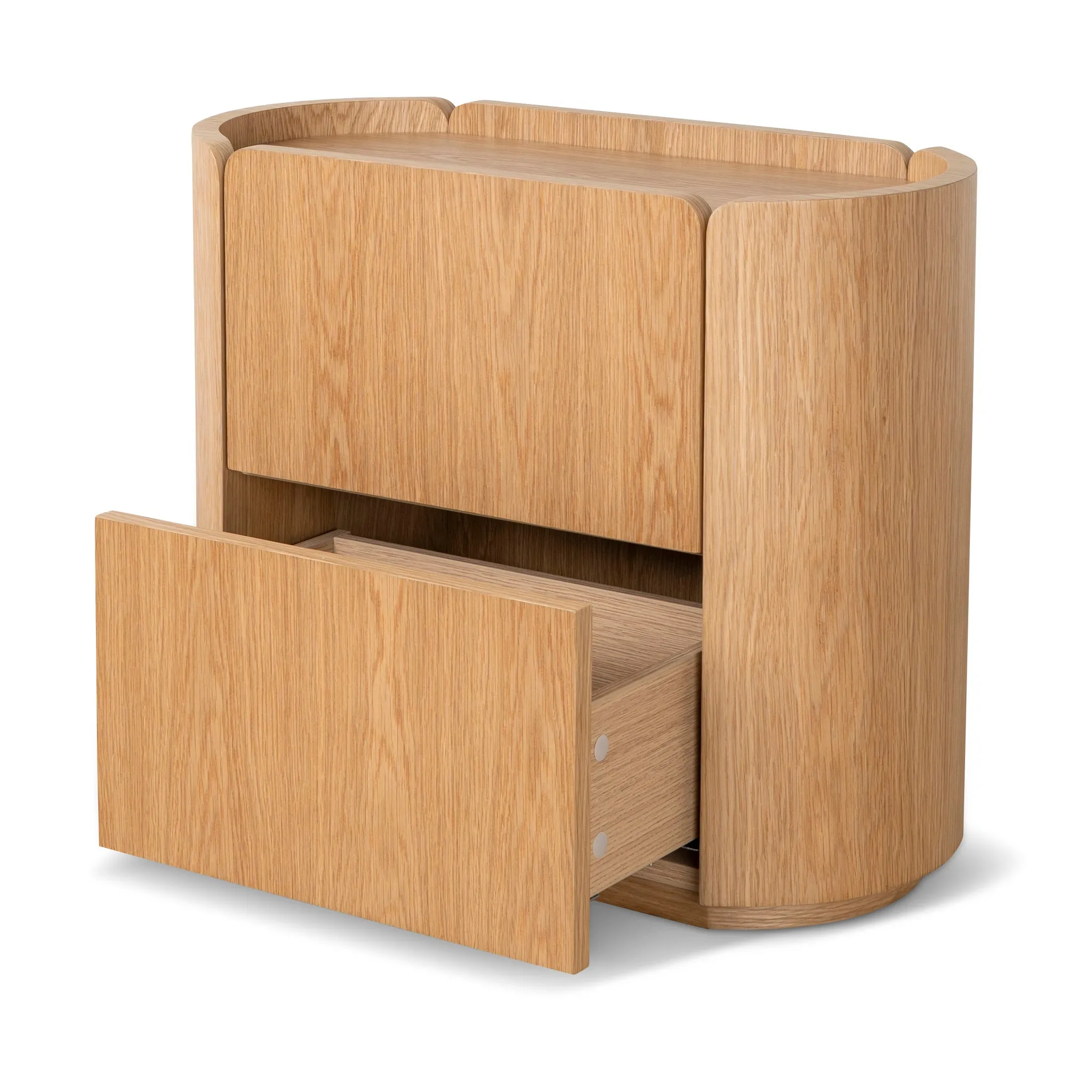 Arnar 60cm Bedside Table - Natural Oak