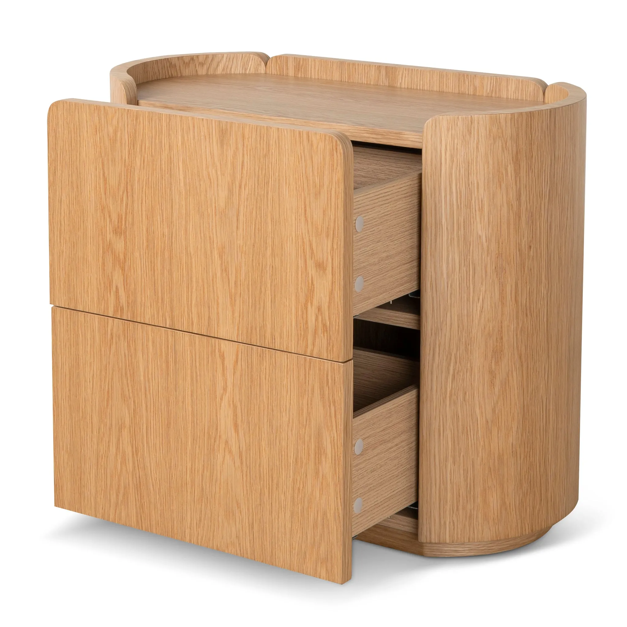 Arnar 60cm Bedside Table - Natural Oak