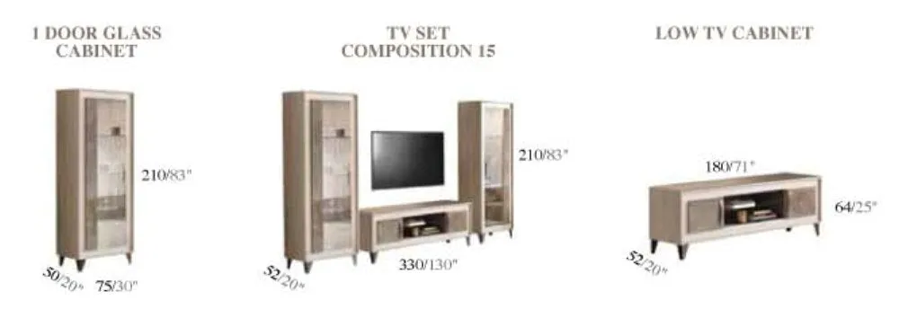 Arredoambra Entertainment Center By Arredoclassic, Italy Set