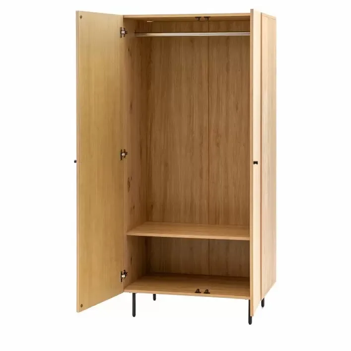 Ashdown 2 Door Wardrobe - Natural