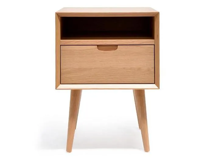 Asta SQ Wooden Bedside Table