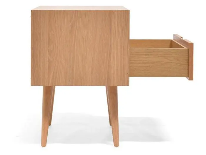 Asta SQ Wooden Bedside Table