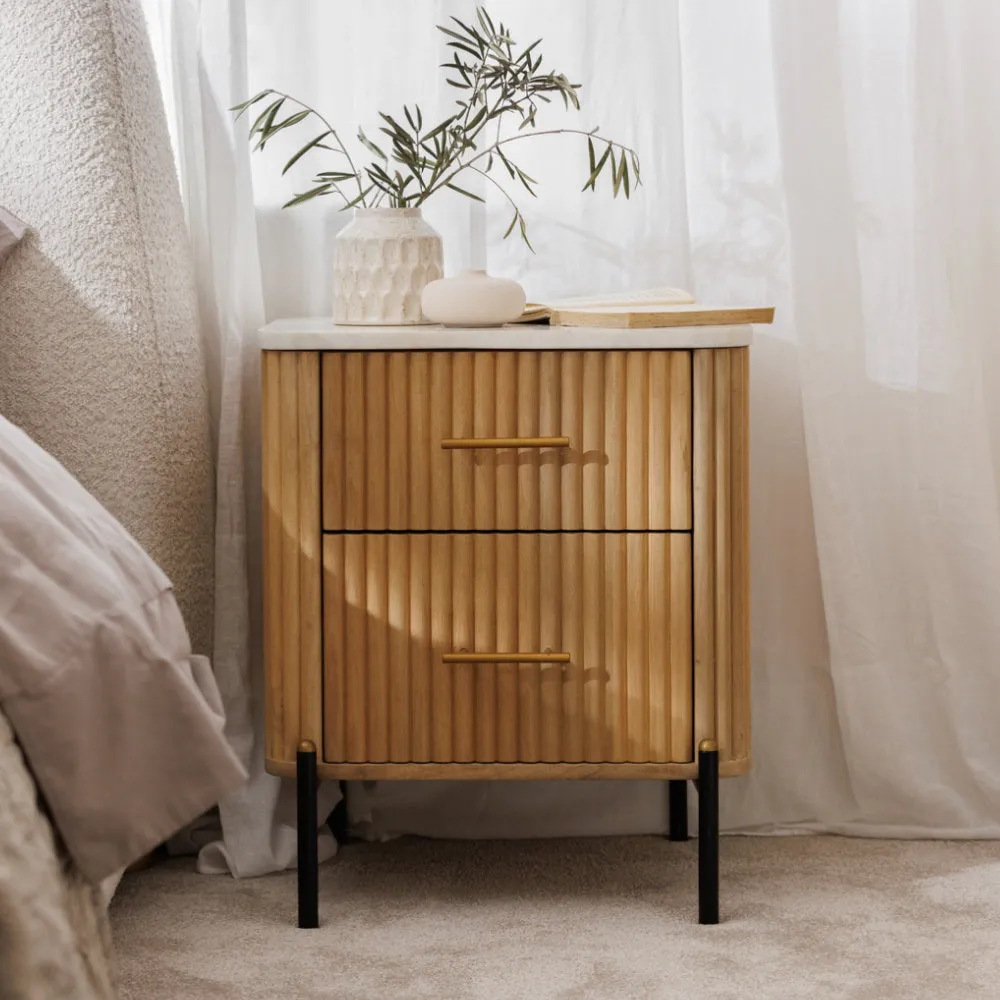 Baker Reed 2 Drawer Bedside Table