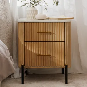 Baker Reed 2 Drawer Bedside Table