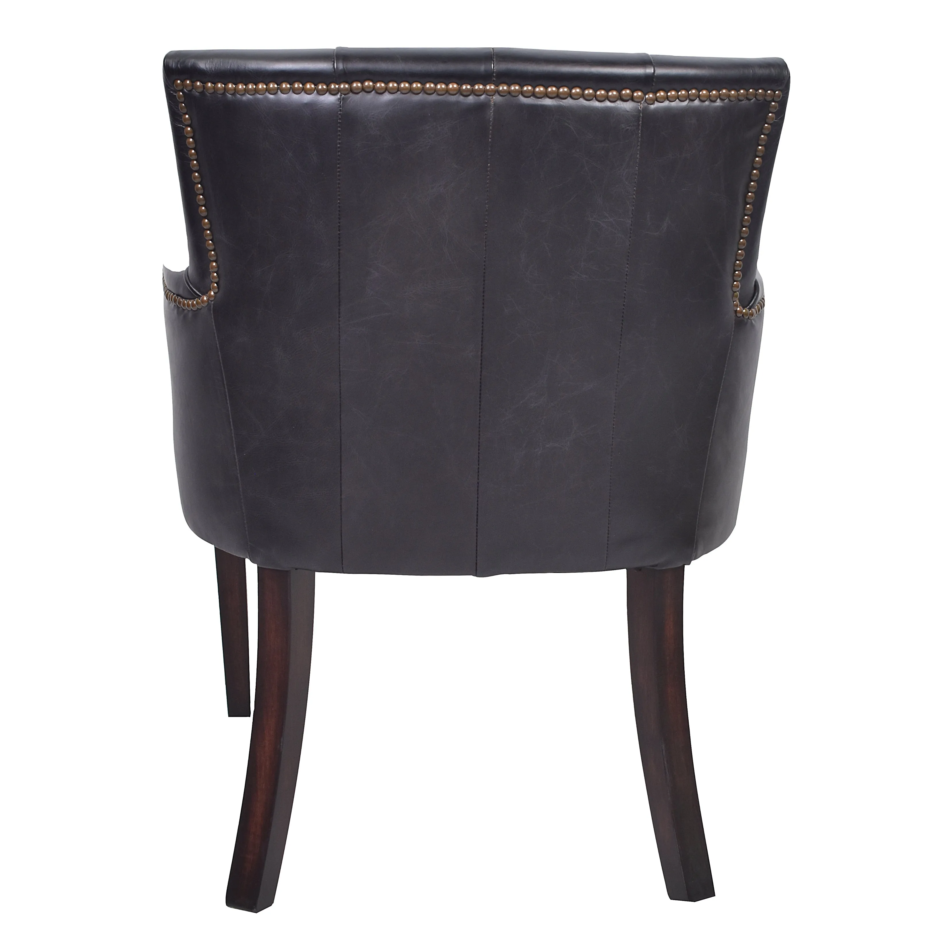 Ballard Leather Chair in Worn Coal