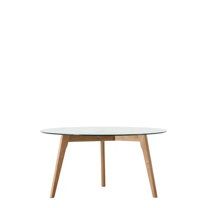 Blair Coffee Table - Clear / Natural