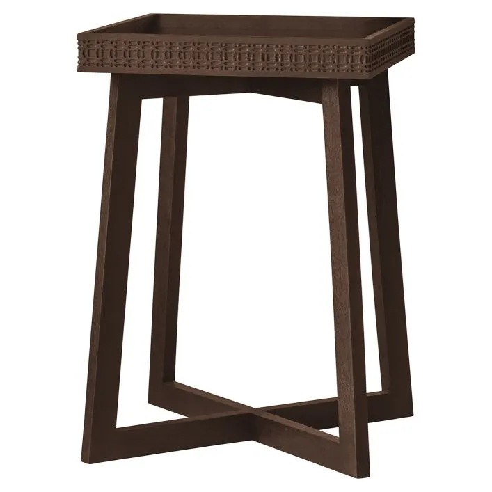 Boho Bedside Table - Brown