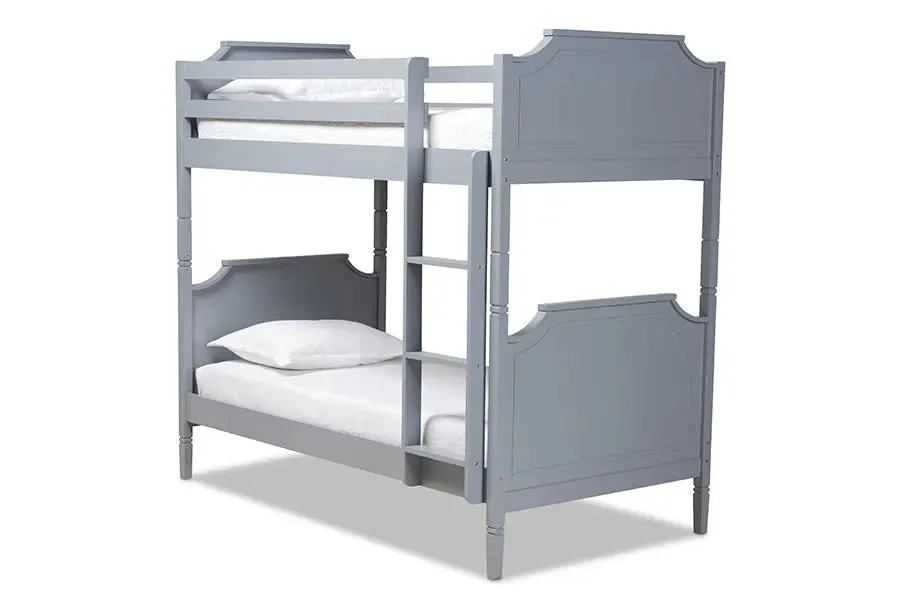 Brady Gray Finished Wood Bunk Bed (Twin)