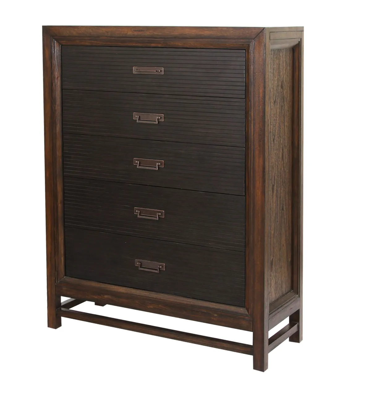 Bridgevine Home Branson 5-drawer Chest, No Assembly Required, Two-Tone Finish