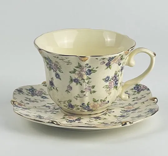 British Afternoon Tea Cup and Saucer in Gift Box, China Porcelain Tea Cup Set, Unique Tea Cup and Saucers, Royal Ceramic Cups, Elegant Vintage Ceramic Coffee Cups