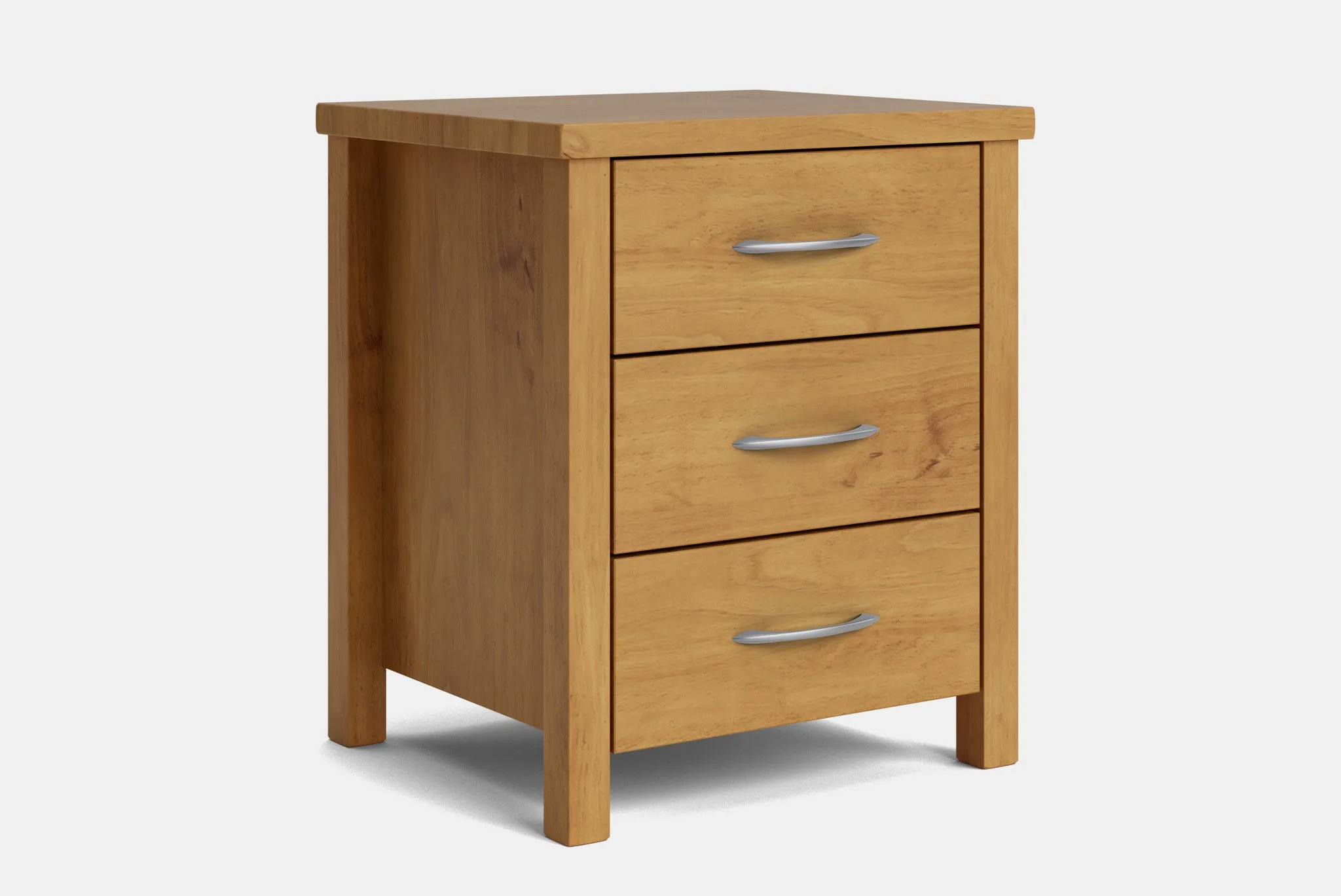 Brook 3 Drawer Bedside Table