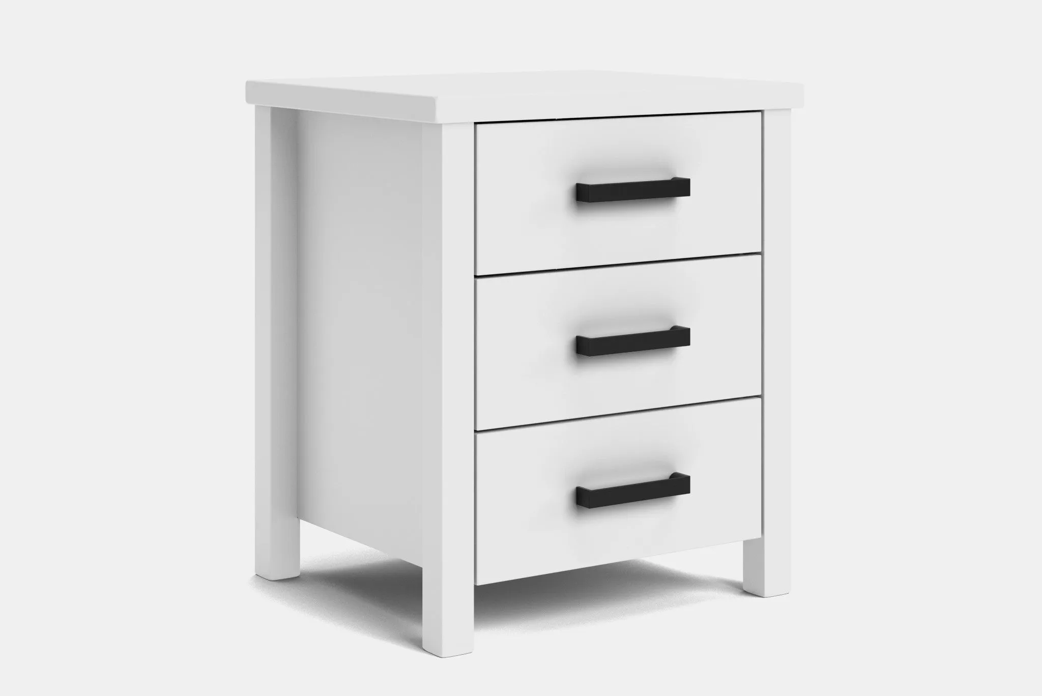 Brook 3 Drawer Bedside Table