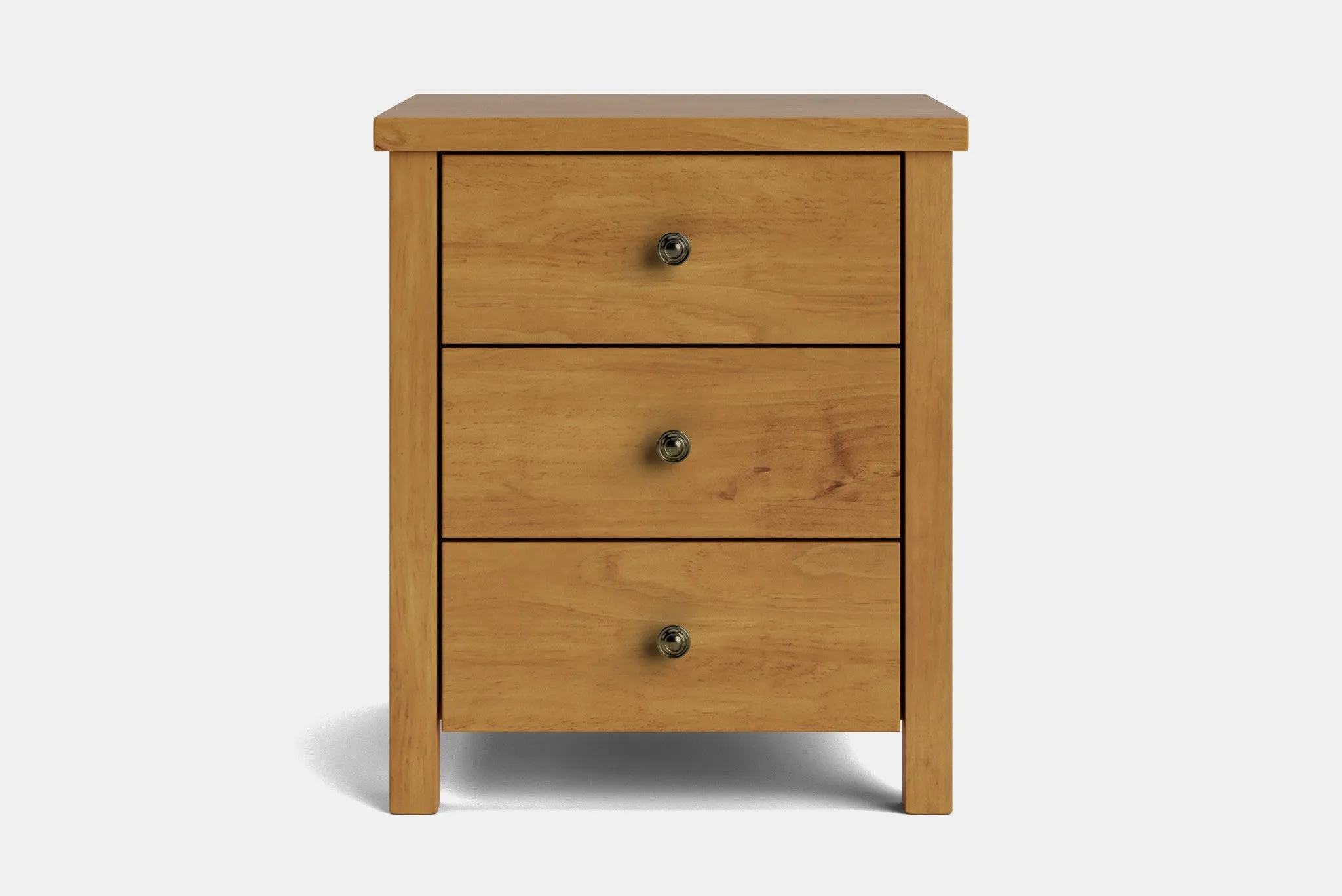 Brook 3 Drawer Bedside Table