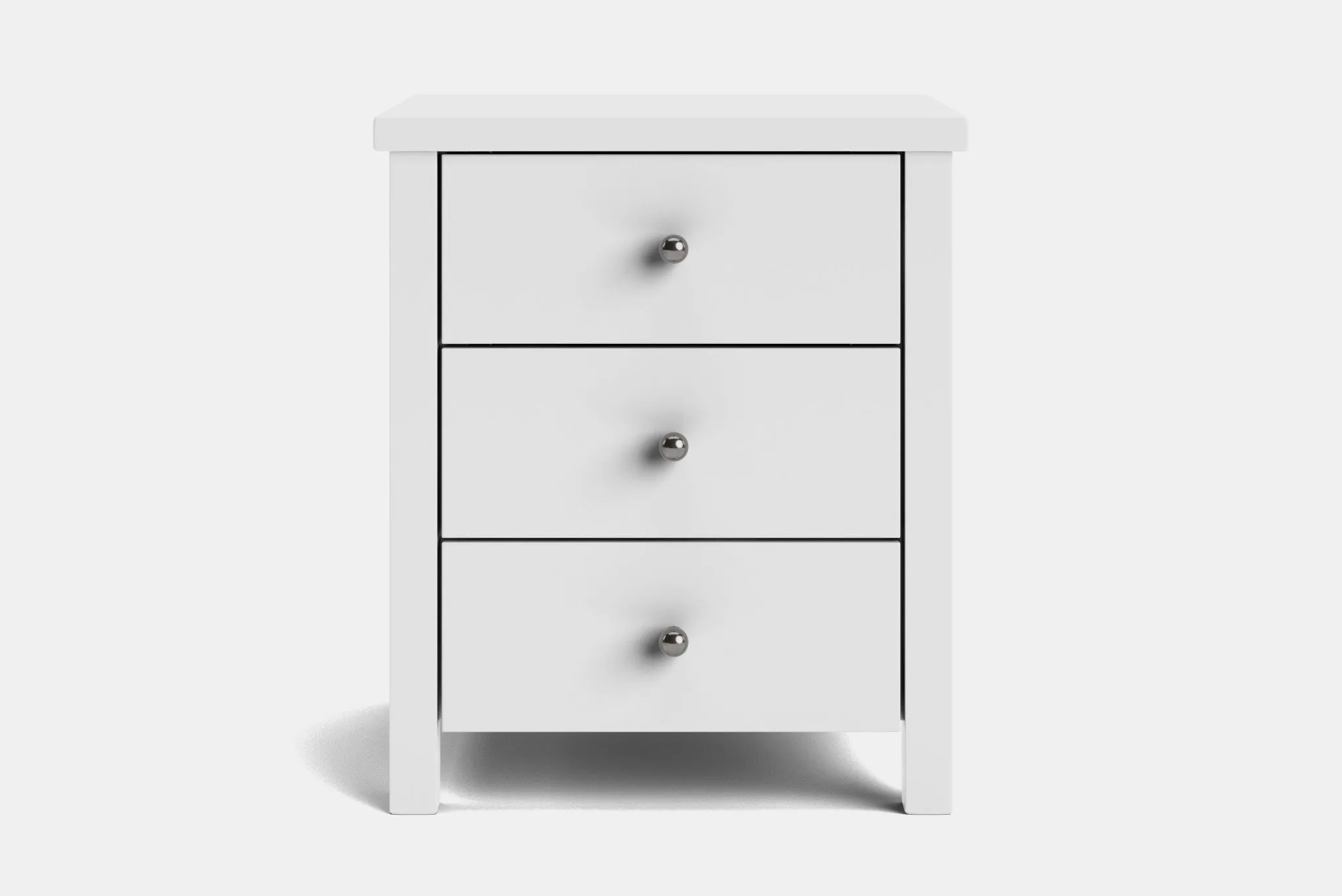 Brook 3 Drawer Bedside Table