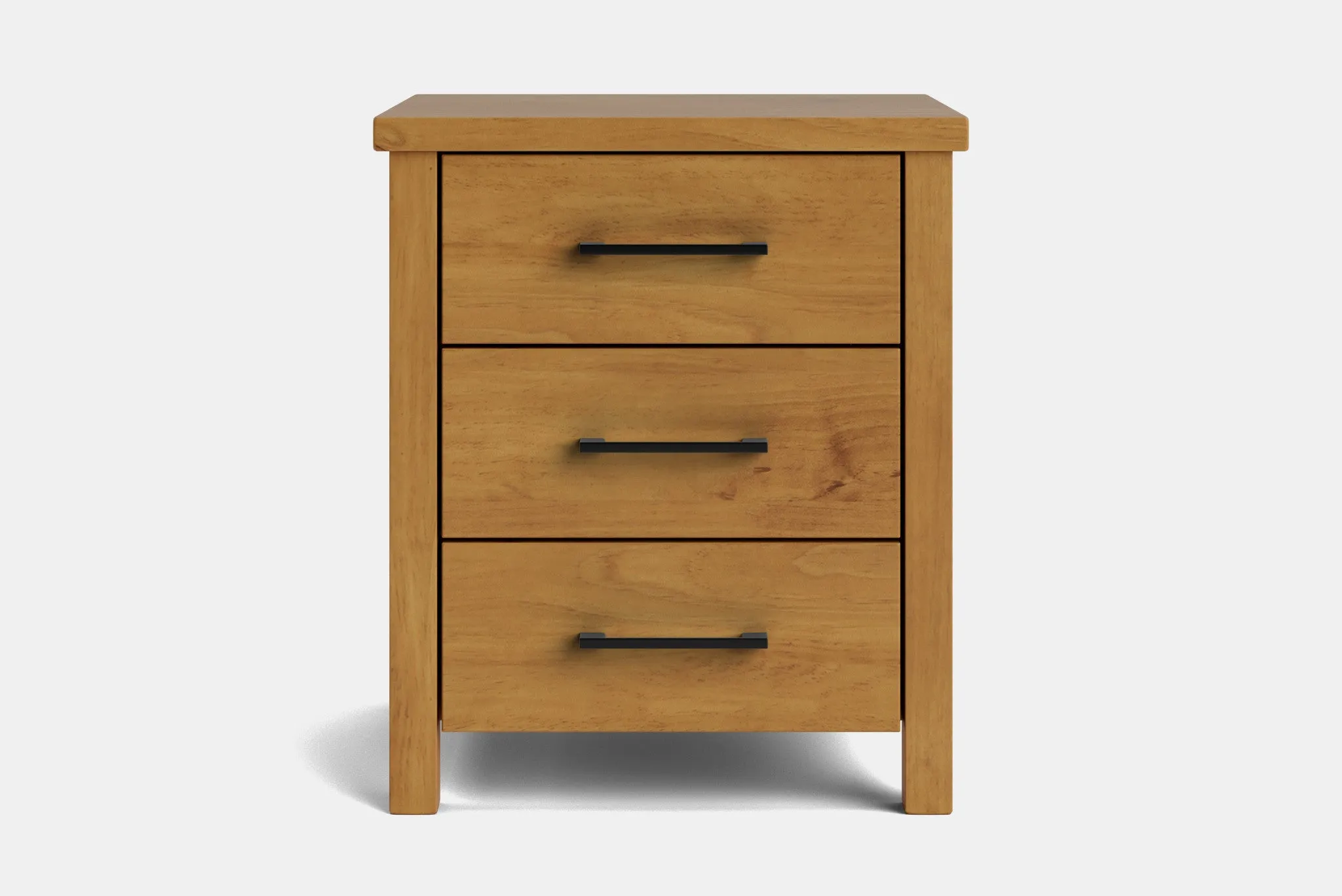 Brook 3 Drawer Bedside Table