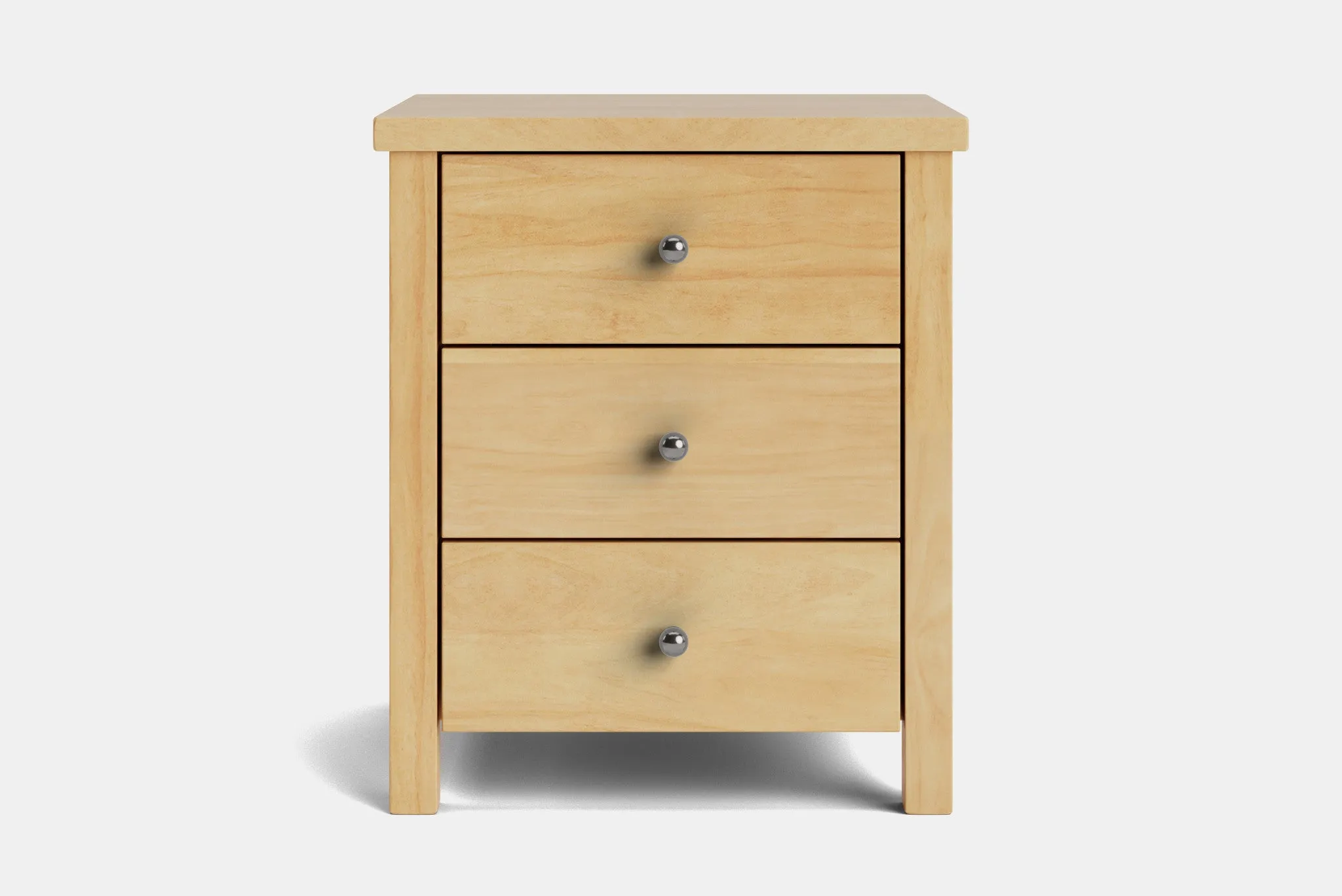 Brook 3 Drawer Bedside Table