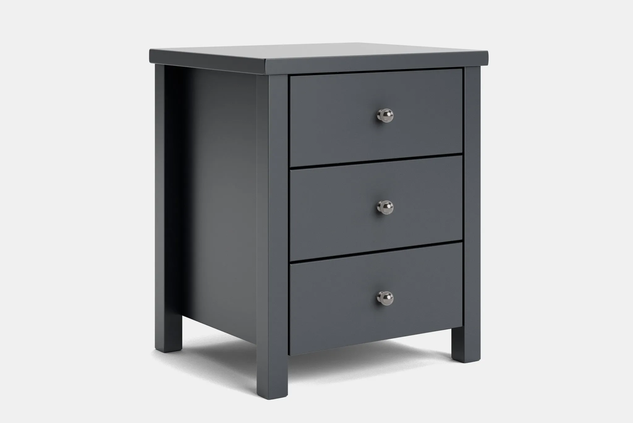 Brook 3 Drawer Bedside Table