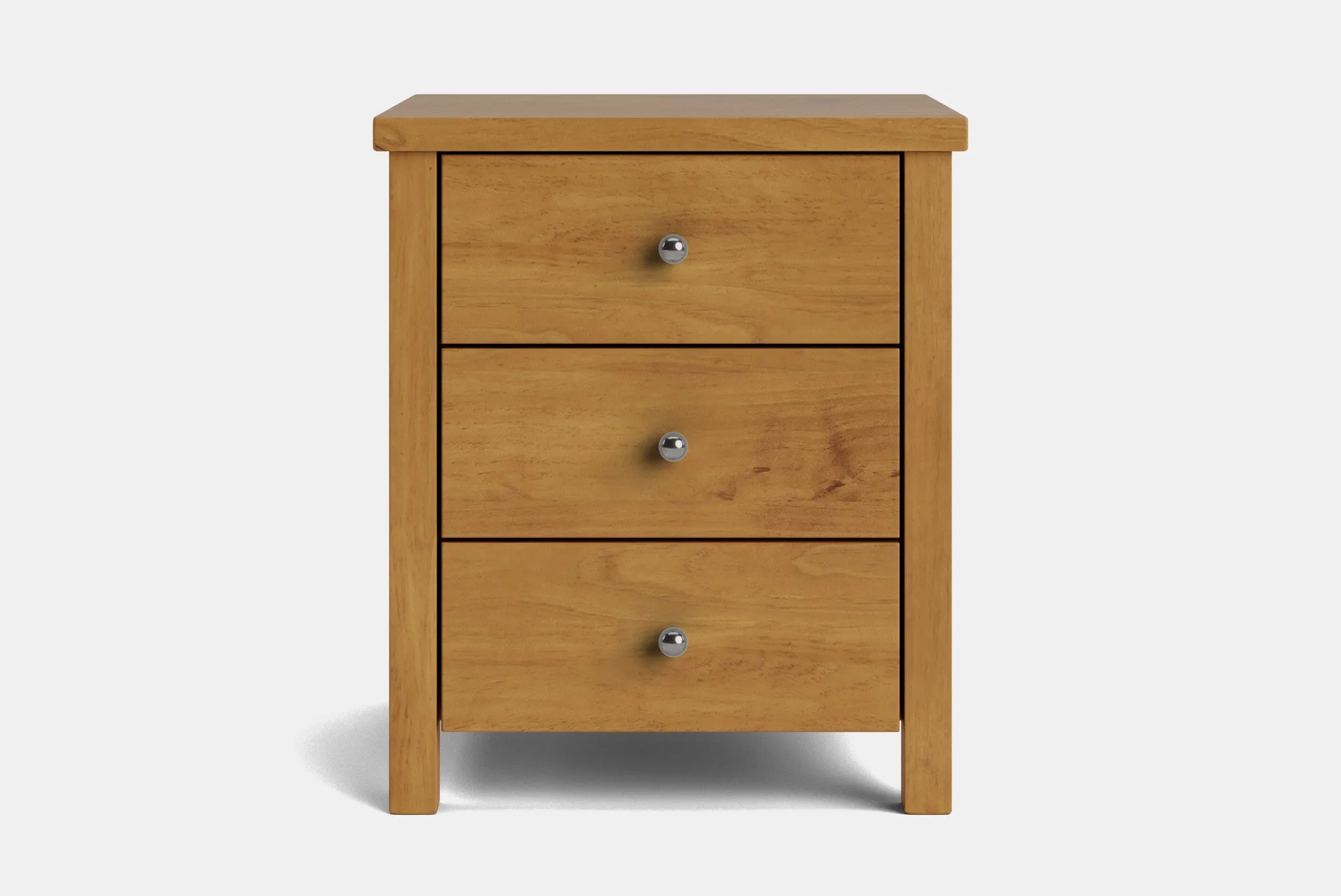 Brook 3 Drawer Bedside Table