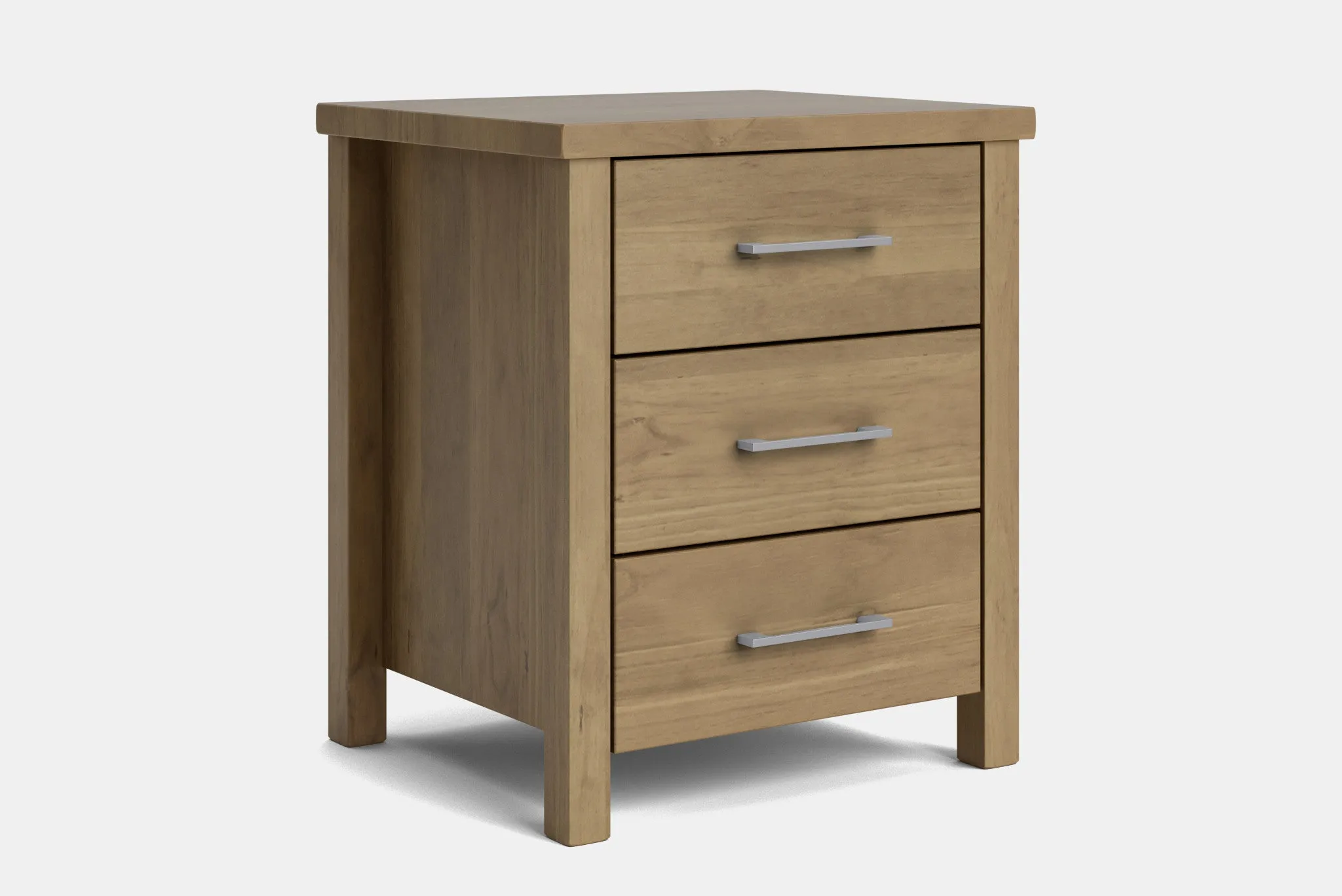 Brook 3 Drawer Bedside Table