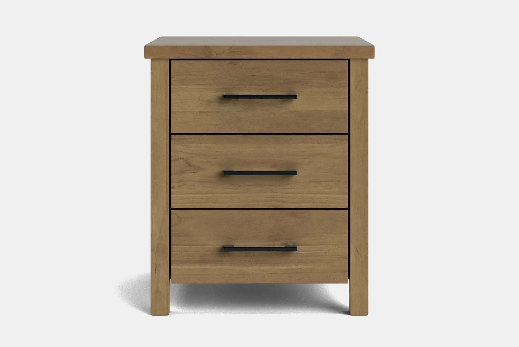 Brook 3 Drawer Bedside Table