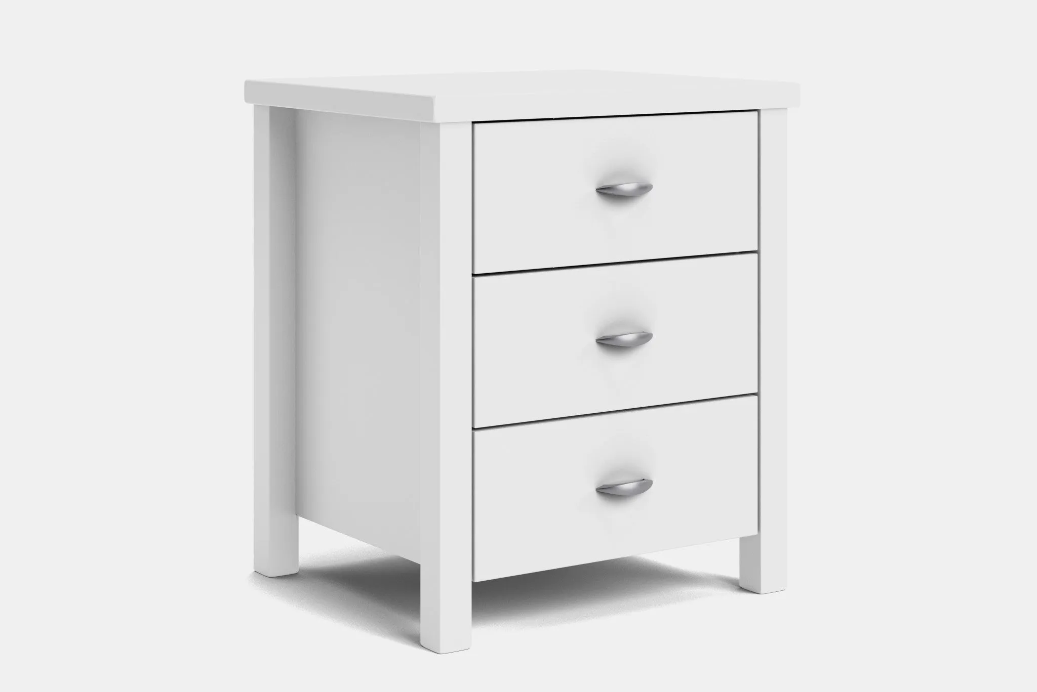 Brook 3 Drawer Bedside Table