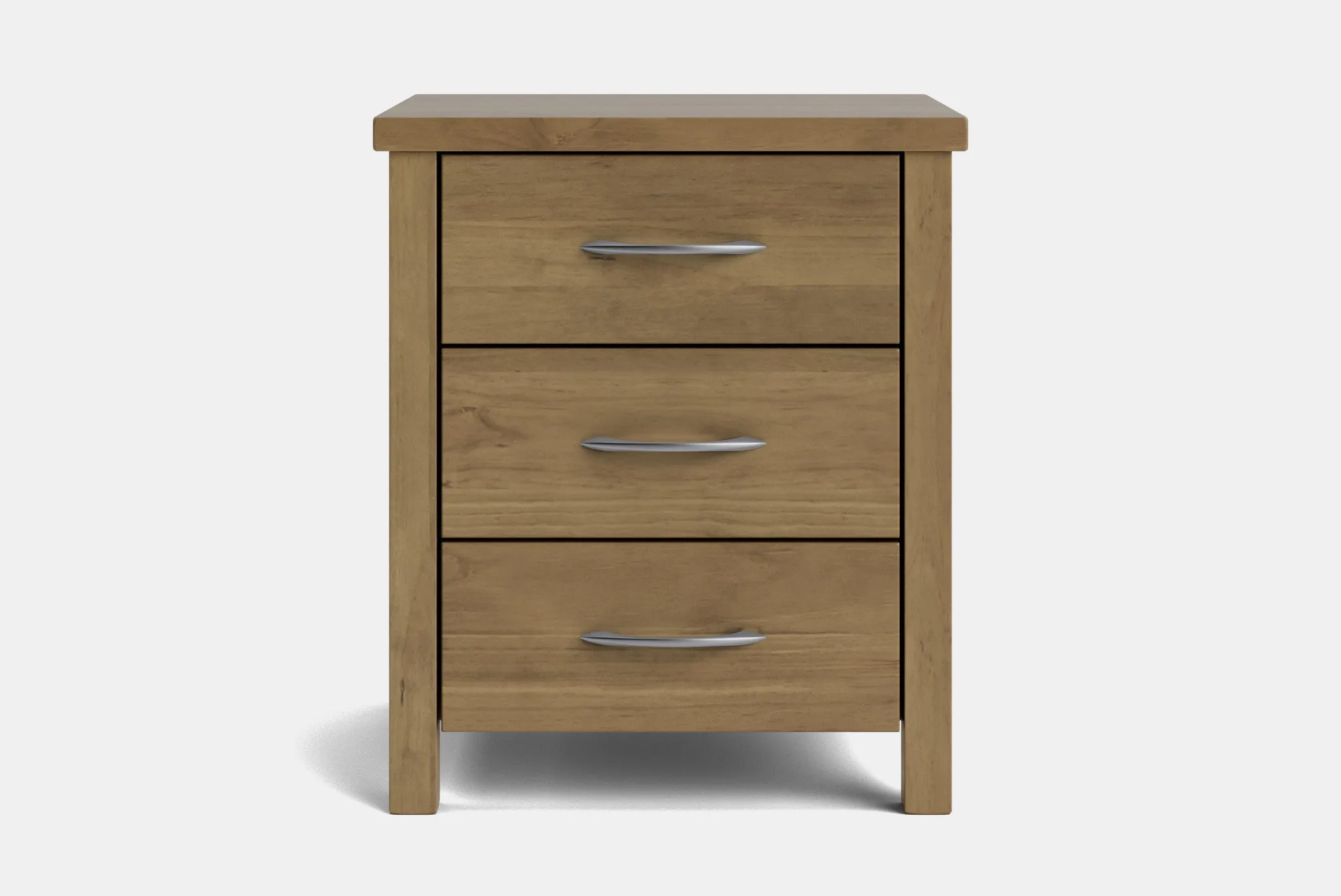 Brook 3 Drawer Bedside Table