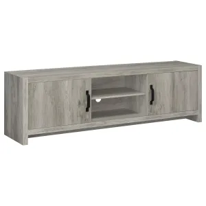 Burke 2-door TV Console Grey Driftwood