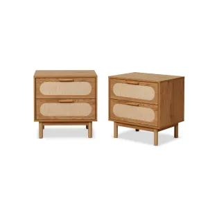 Canyon Two Drawer Bedside Table Bundle