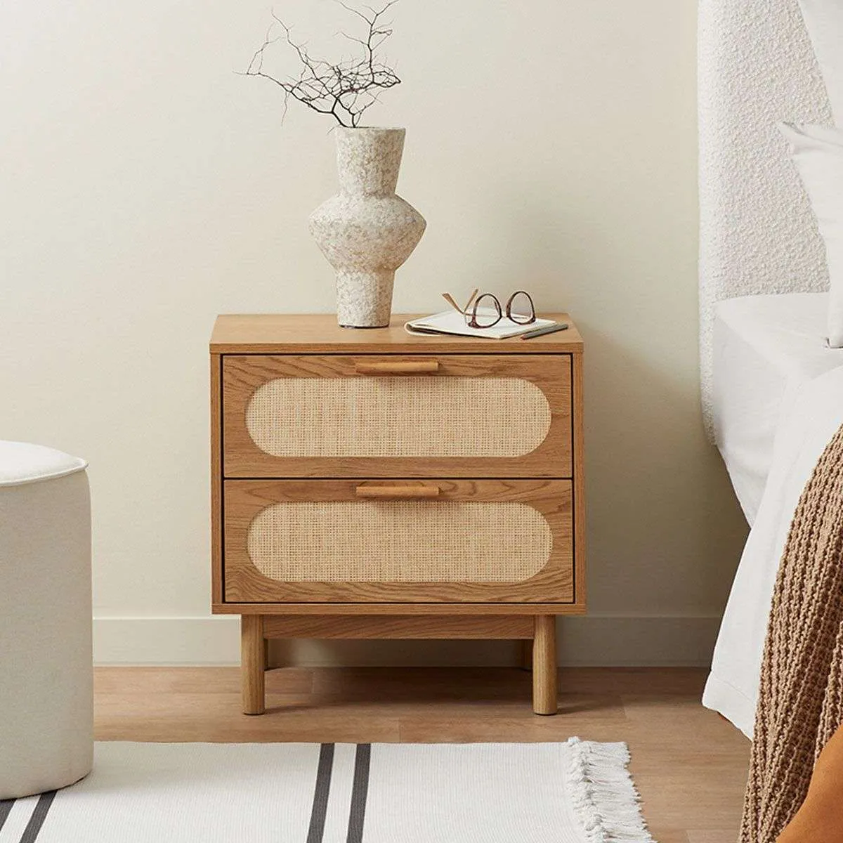 Canyon Two Drawer Bedside Table Bundle