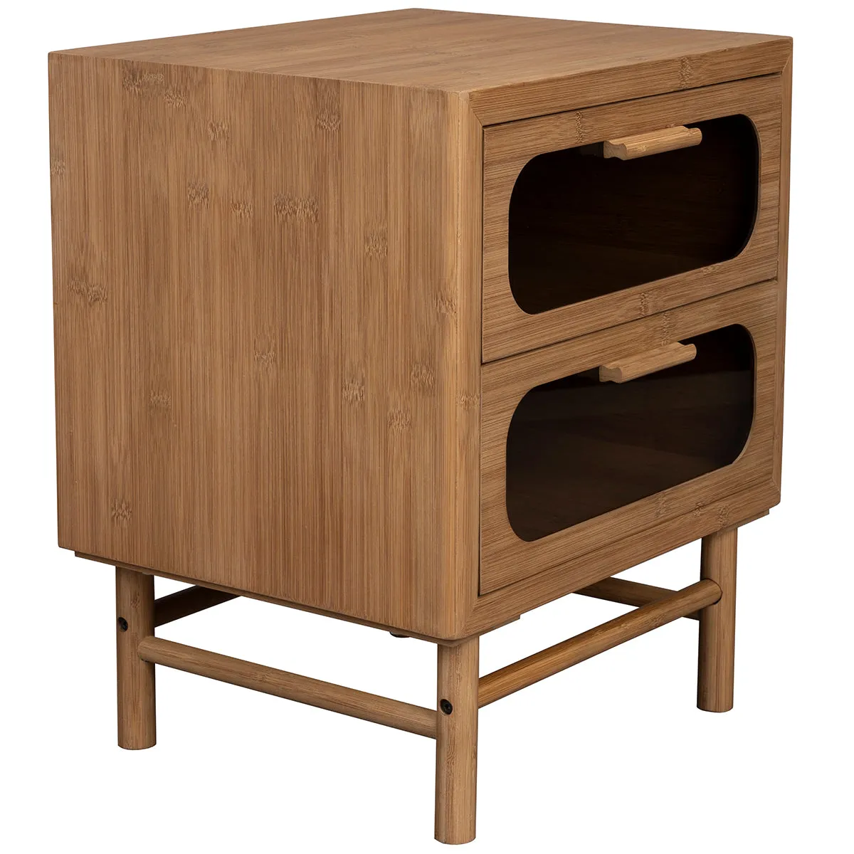 Caroun Bamboo Wood Nightstand