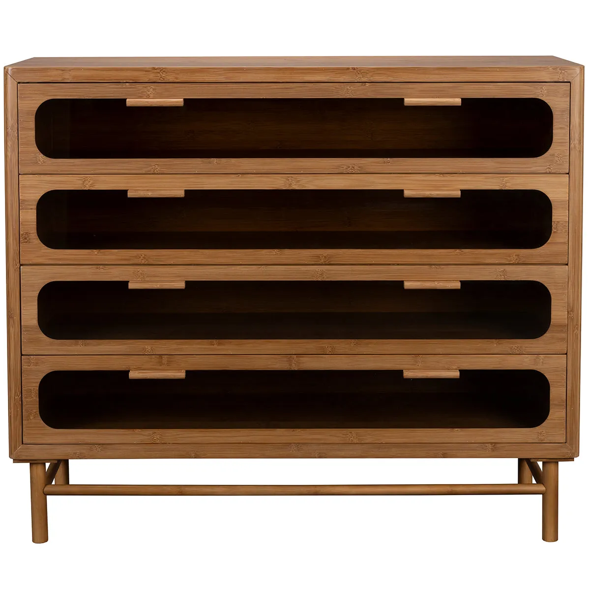 Caroun Bamboo Wood Wide Dresser