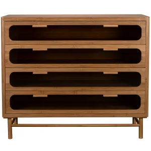 Caroun Bamboo Wood Wide Dresser