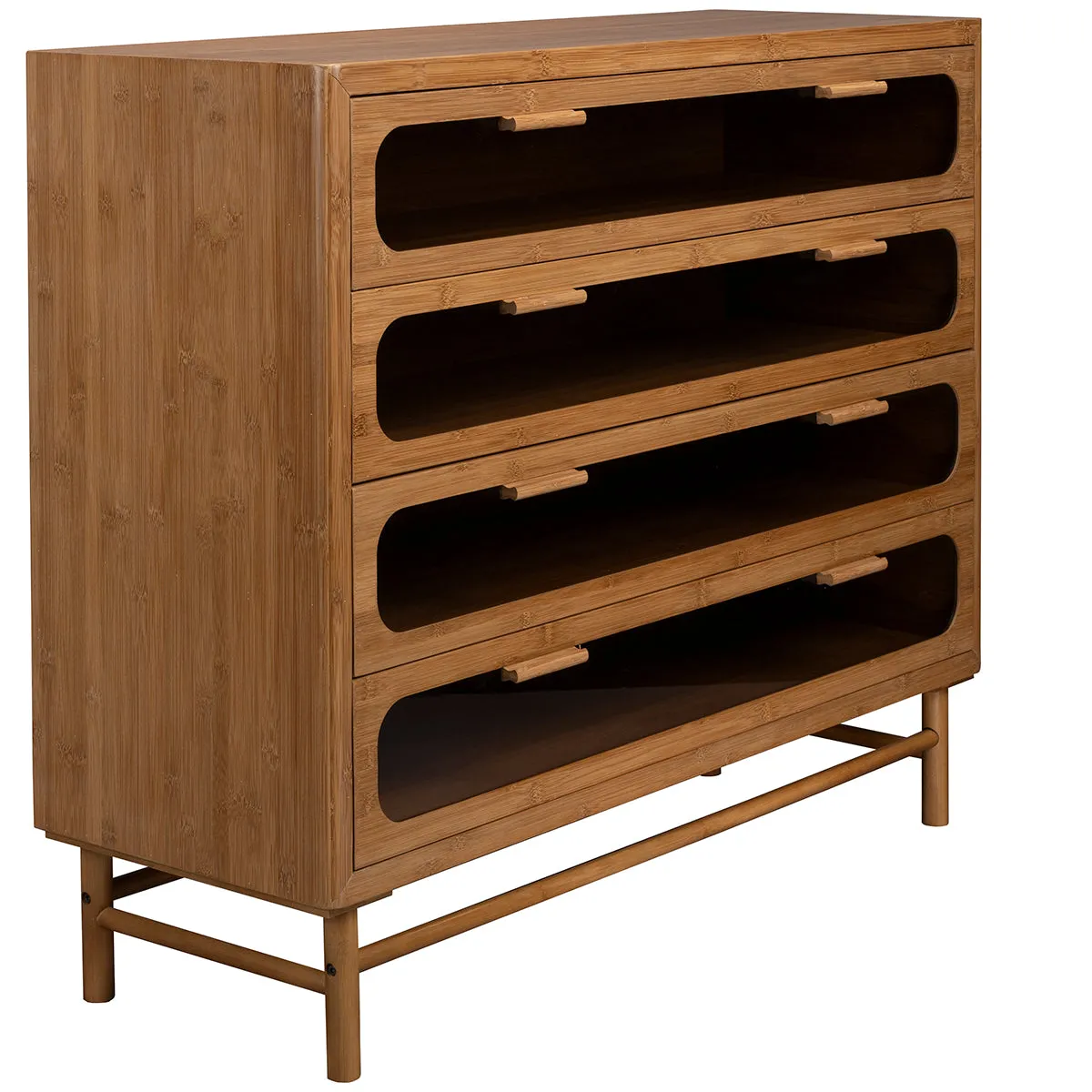 Caroun Bamboo Wood Wide Dresser