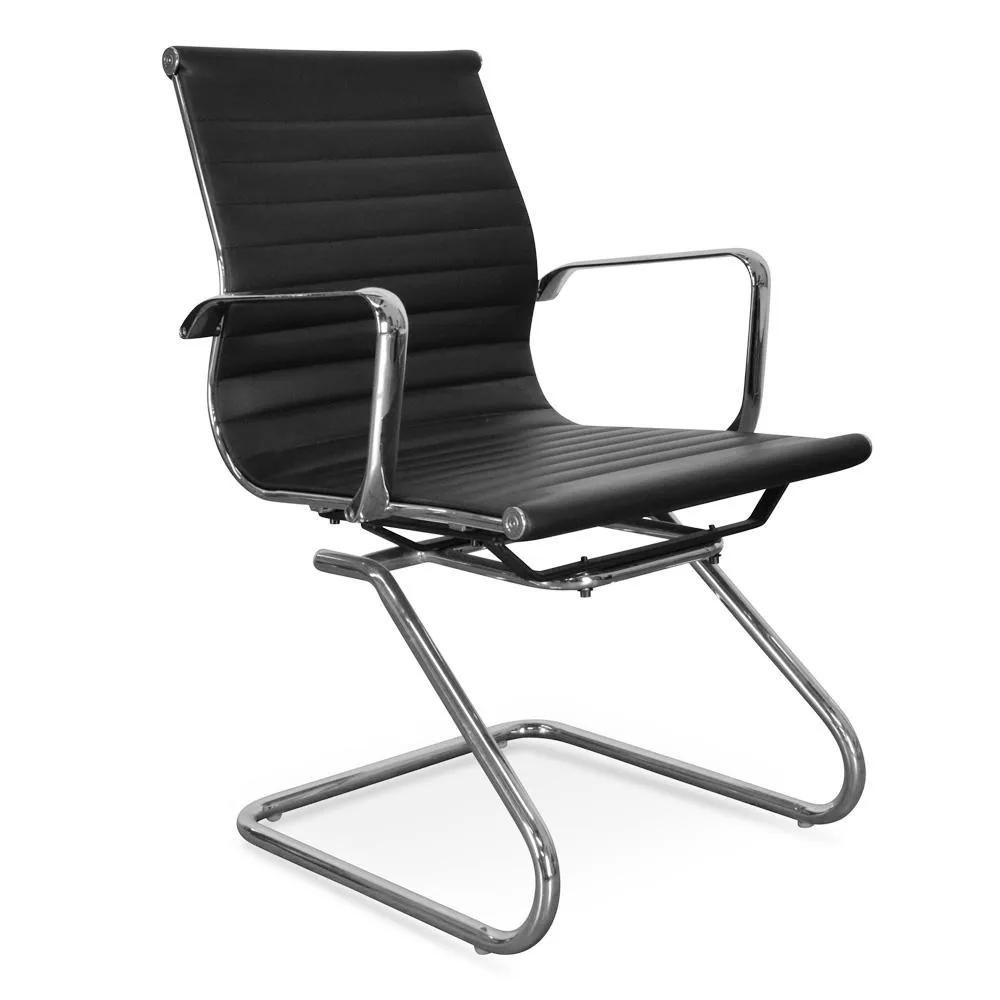 Charlie Visitor Office Chair - Black PU