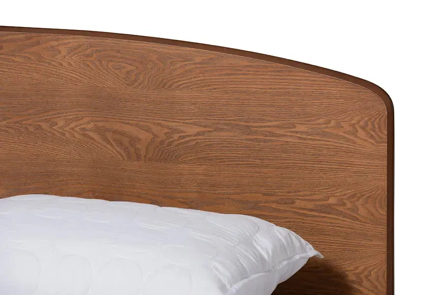 Chester Walnut Brown Finished Wood Platform Bed (Full)